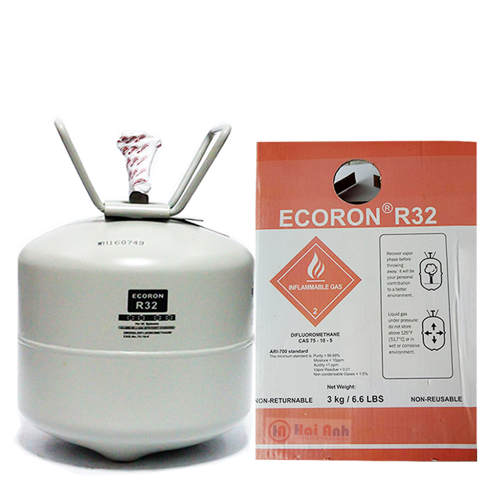 Gas lạnh R32 Ecoron Trung Quốc 3kg