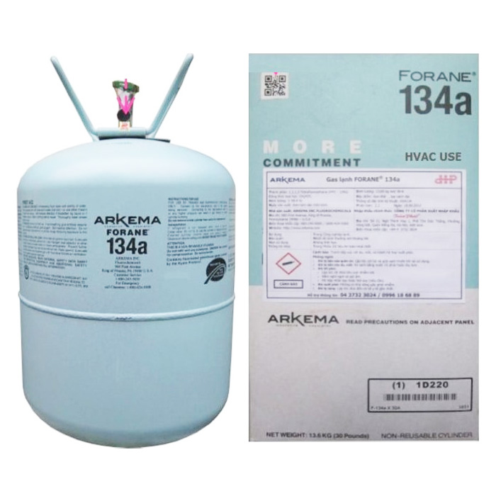 Gas R134A Forane Arkema bình 13.6kg