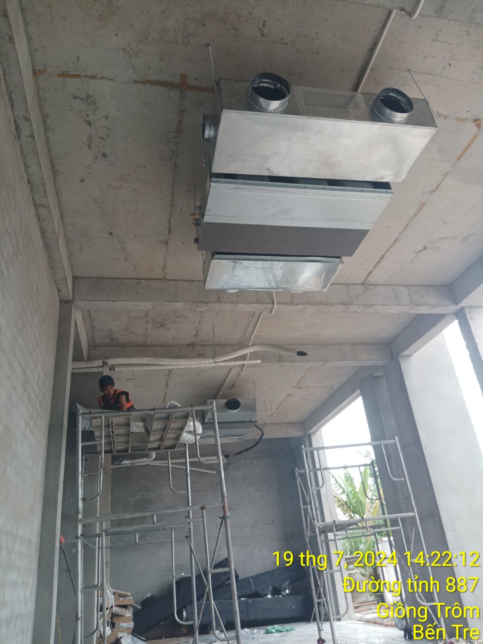 Sửa chữa máy lạnh giấu trần nối ống gió